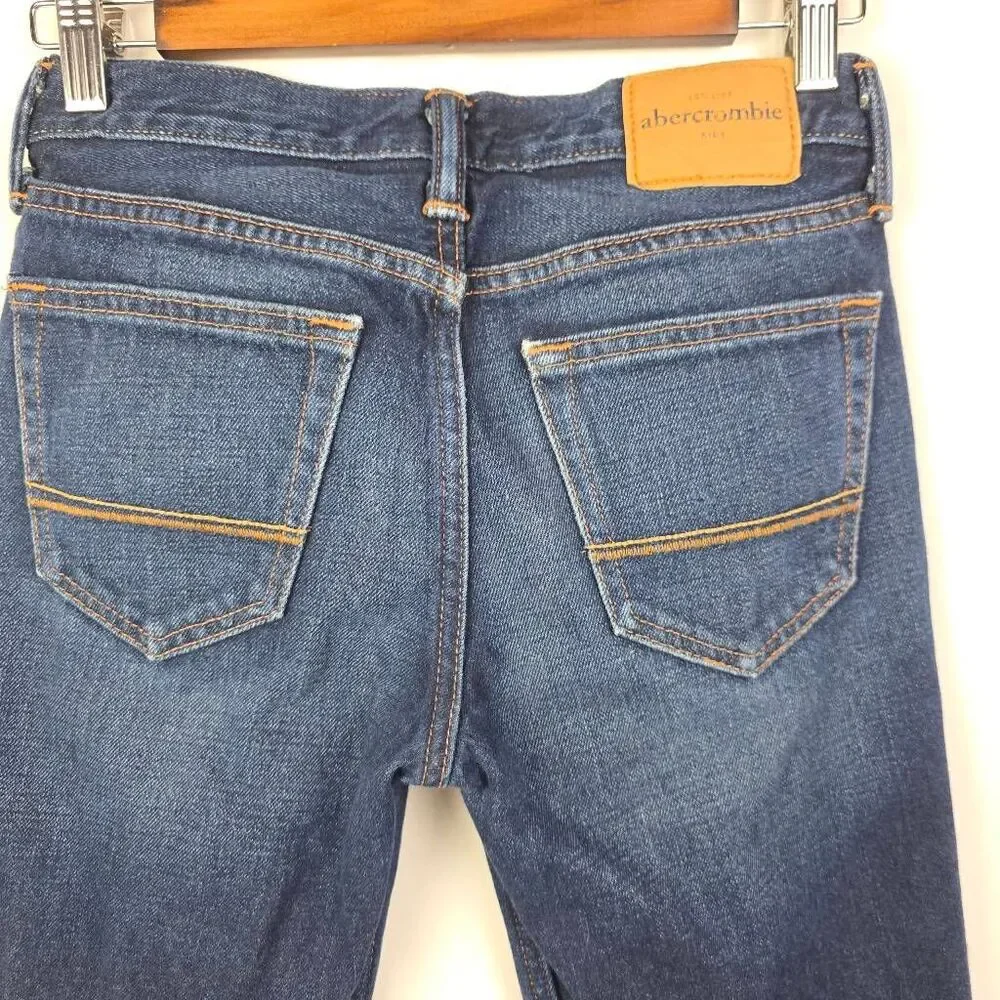 Abercrombie Kids Boys 12 Bootcut Relaxed Jeans Dark Wash